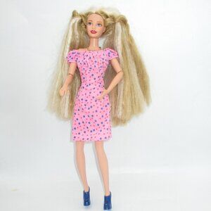 Vtg 1998 Mattel Barbie Generation Girl Toni Doll Pink Polka Dot Dress & Blue Sho